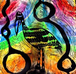 Mixed Media Print by Katelyn Jenkins, Year 6, The Hamilton and Alexandra College Student artwork of a bird