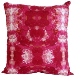 Printed Textile by Stephanie McIntyre, Year 12, Bayview College Student artwork of abstract pattern cushion