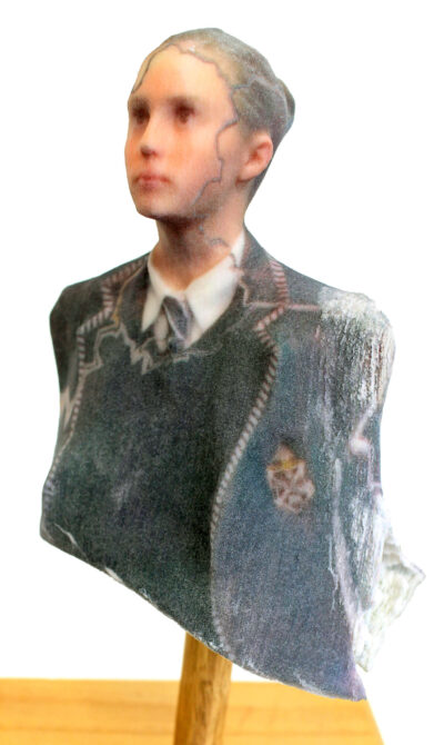 3D Printed Sculpture by Hannah Schmidt, Year 7, Mentone Grammar Student artwork of a self portrait