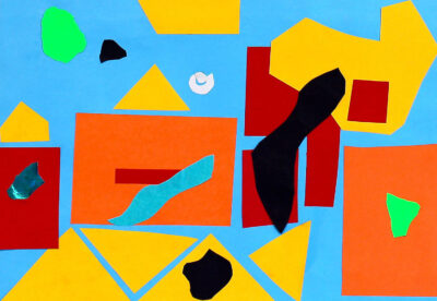 Collage on Paper by Beatrix Waters, Year 2, Northside Christian College Student abstract artwork