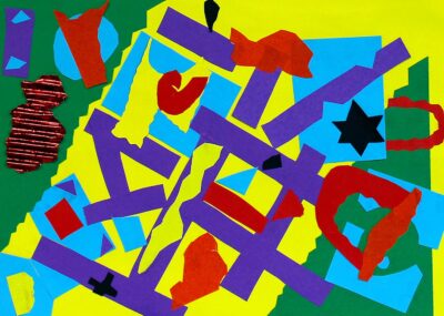 Collage on Paper by Mattea Le Page, Year 2, Northside Christian College Student abstract artwork