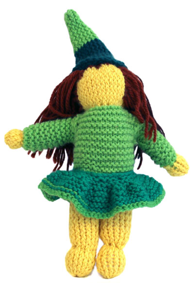 Wool by Andrea Berge, Class 3, Sophia Mundi Steiner School Student artwork of a knitted doll