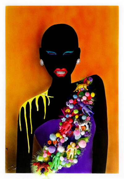 Digital Image (Mixed Media on Paper) by Aleisha Simpson, Year 10, Trinity Lutheran College Student artwork of portrait in mixed media