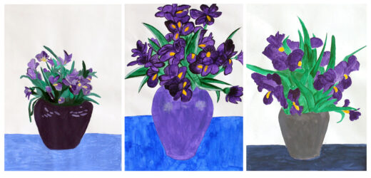 Siobhan Brown by Madeeha Munir, Yohanna Reardon, Year 10, Trinity Lutheran College. Student artwork of flowers