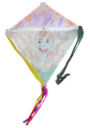 Mixed media, from a Year 7 student workshop during the ISV Arts Learning Festival 2017 Student artwork of a kite