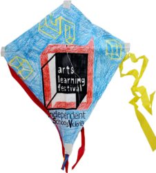 Mixed media, from a Year 7 student workshop during the ISV Arts Learning Festival 2017 Student artwork of a kite