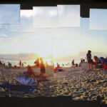 Photography collage by Caitlyn Hamilton, Year 10, Casey Grammar Student artwork of a beach collage