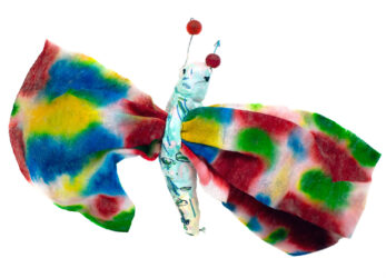 Mixed media by Ethan Cheng, Year 1, Kilvington Grammar School Student artwork of a butterfly