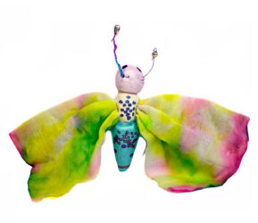 Mixed media by Annabelle Liu, Year 2, Kilvington Grammar School Student artwork of a butterfly