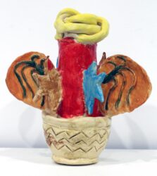 Glazed earthenware, a group project by Year 8 students from Al Siraat College Student ceramic artwork