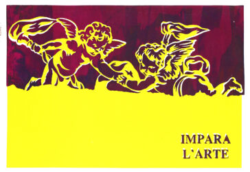 Print on paper from the Education Department, Castello di Rivoli Contemporary Art Museum, Turin Italy Artwork