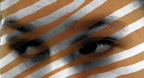 Digital print on paper by Marley Williams, Year 9, Genazzano FCJ College Student artwork of eyes