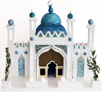 Mixed media by Ammar Merdzanic, Year 7, Al-Taqwa College Student artwork of a model mosque
