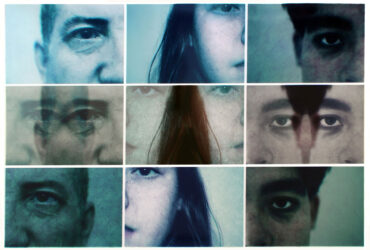 Print on mixed media by Isabel Burgess, Year 12, Ballarat Clarendon College Student artwork of close up portraits