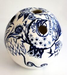 Glazed earthenware ceramic by Adi Cass, Year 12, Bialik College Student artwork of a ceramic sculpture