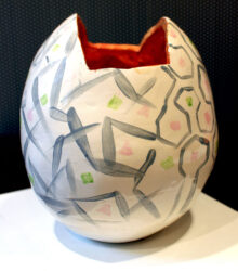 Earthenware ceramic by Aviva Gandler, Year 9, Bialik College Student artwork of a ceramic sculpture