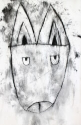 Etching by Vinnie Page, Year 7, Bialik College Student artwork of a drawing