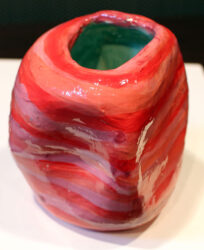 Earthenware ceramic by Hannah Moshinsky, Year 9, Bialik College Student artwork of a ceramic sculpture