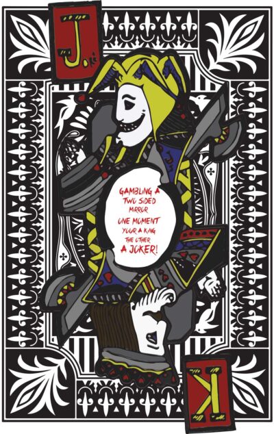 Digital image by Chris Orlandea, Year 11, Casey Grammar School Student artwork of a playing card