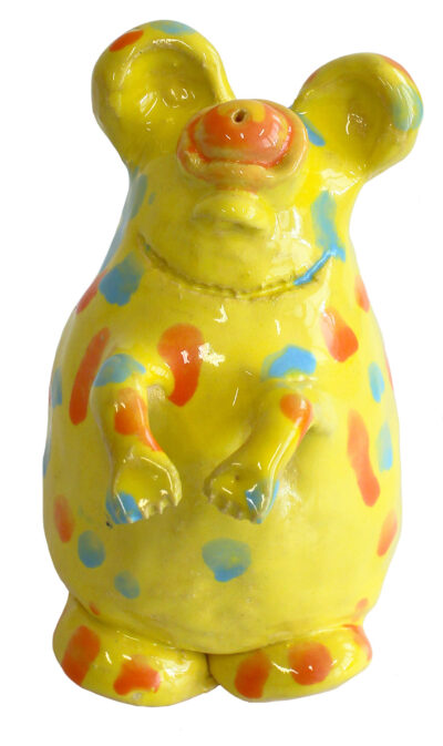Student artwork of a ceramic creature