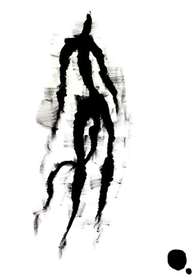 Acrylic on paper by Harry Hopkins, Year 11, Ivanhoe Grammar School
Student artwork of a figure study Student artwork of figure study