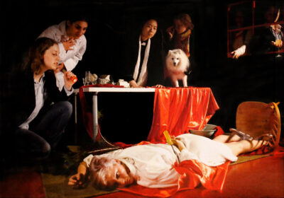 Photography by Kathryn Ng, Year 12, Korowa Anglican Girls’ School Student artwork of a staged crime scene