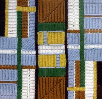 Embroidery on canvas by Ava Hargrave, Year 7, St Catherine’s School Student artwork of embroidery