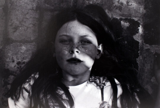 Black and white photographic prints by Charlotte Henderson, Year 10, St Catherineās School Student artwork of a photographic portrait