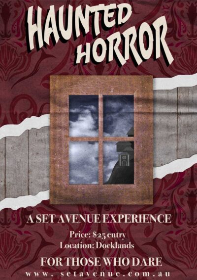 Digital poster by Anna Solome, Year 12, The Knox School Student artwork of an advertisement poster