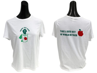 Screen printing on T-shirt by Kayla Saunter, Year 7, The Knox School Student artwork of a screen printed t-shirt