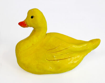 Glazed clay by Naimisha Talluri, Year 6, Carey Baptist Grammar School Student artwork of a clay duck