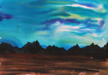 Student artwork of the night sky