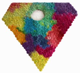Student artwork of a poncho