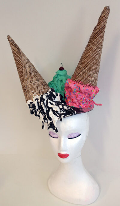 Mixed Media by Emily Engelbrecht, Year 9, Ivanhoe Girls’ Grammar School Student artwork of an ice cream hat