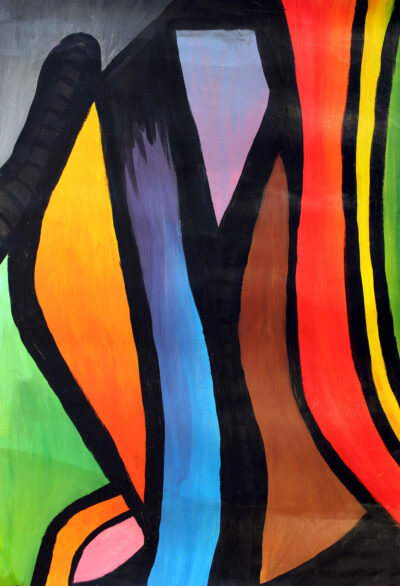 Acrylic on Paper by Katarina Vukmirovic, Year 7, Ivanhoe Girls’ Grammar School Student artwork of autumn colours