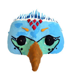 Mixed media by Maddy Truong, Year 5, Ruyton Girl’s School Student artwork of a bird mask
