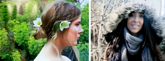 Digital image by Charlotte Jones, Year 12, Ruyton Girl’s School Student artwork of two portraits