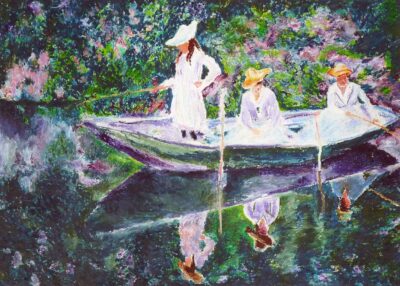 Student artwork inspired by Impressionism