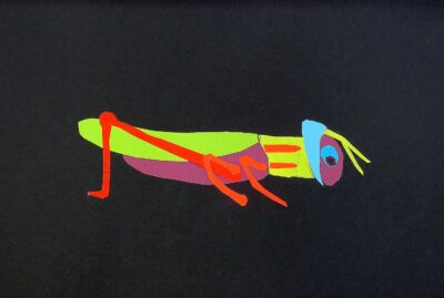 Student artwork of an insect