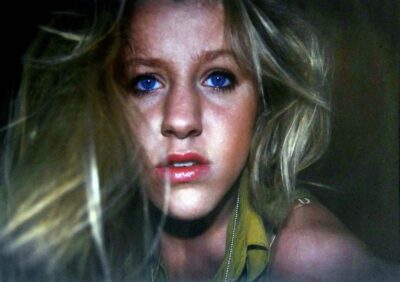 Student artwork of a self-portrait of a girl
