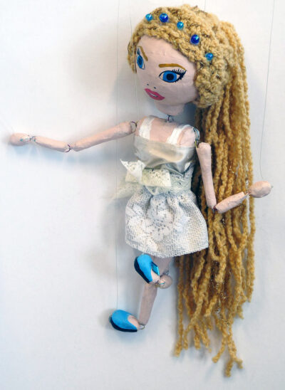 Mixed media by Gabriella Duffy Year 9, Flinders Christian Community College Student artwork of a marionette