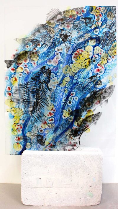 Mixed media on Perspex by Jessica Cooke, Year 12, Korowa Anglican Girls’ School Student artwork sculpture