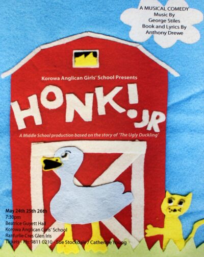 Digital image on paper by Lucy Matthews, Year 10, Korowa Anglican Girls’ School Student artwork of a musical poster