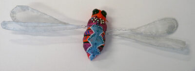 Mixed media by Maya McGuigan Stevenson, Year 9, Preshil β The Margaret Lyttle Memorial College Student artwork of a dragonfly