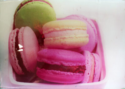 Digital photograph with resin by Sabrina Velik, Year 11, Preshil β The Margaret Lyttle Memorial College Student artwork of macarons