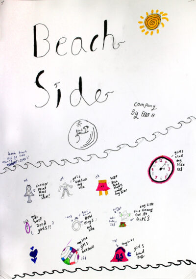 Graphite pencil and markers on paper, Ella Herbert, Year 4, Newhaven College – Designer Student artwork of a future career