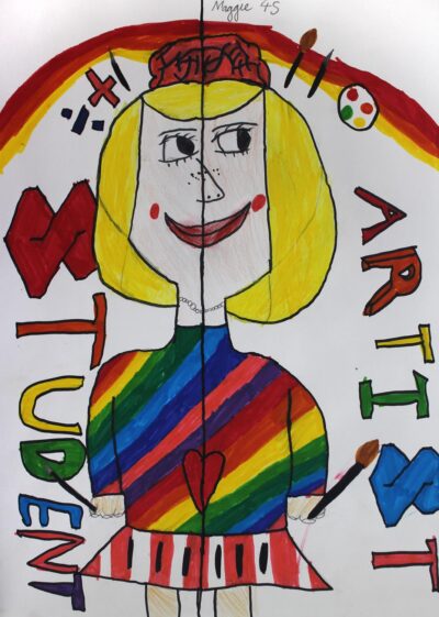 Markers on paper, Maggie Mackenzie, Year 4, Newhaven College – Artist Student artwork of a future artist