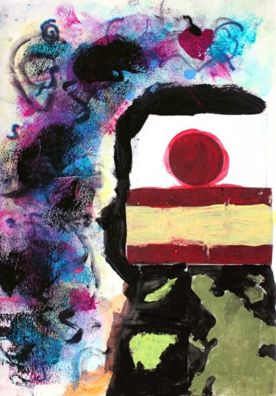 Mixed media on paper, Matilda Rigby, Year 3, Son Centre Christian College β Geography teacher Student artwork of a future career