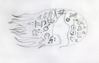 Graphite pencil on paper, Olivia Banerjee, Year 5, Shelford Girls’ Grammar – Exploring Student artwork of future careers