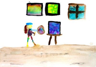 Watercolour on paper, Silka Kruger, Year 4, Woodline Primary β Artist Student artwork of a future artistic career